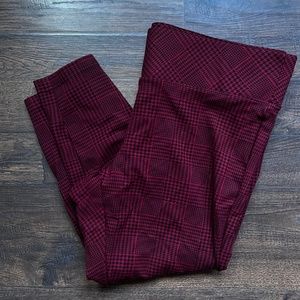 Torrid Red Houndstooth Dressy Leggings